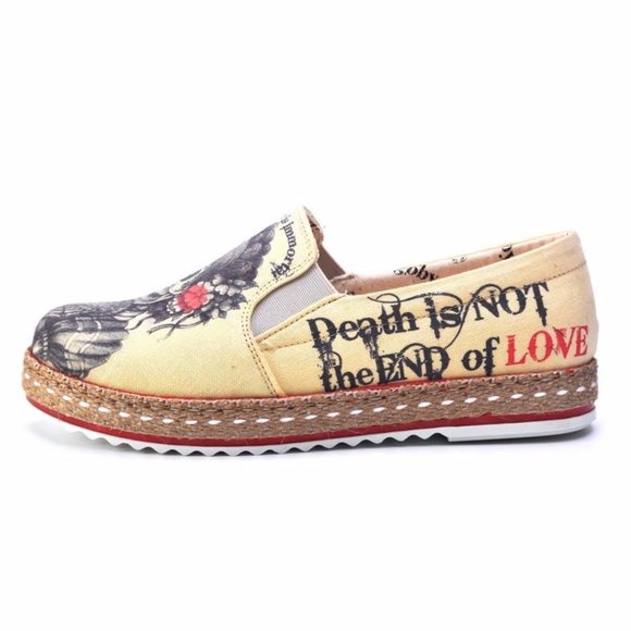 Goby Shoes - Day of the Dead Slip on Sneakers - Picture 3 of 6